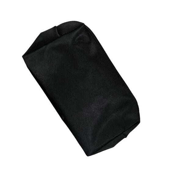 Ecco Men's Canvas Twill Black Zip Top Toiletry Cosmetic Travel Bag Pouch 9.5"x6" - Picture 3 of 4